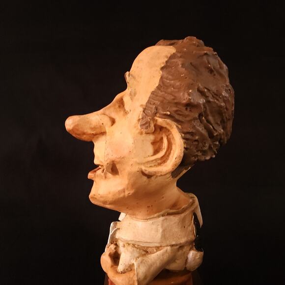 Vintage Rare President Richard Nixon Fine Art Handmade Chalkware Sculpture 1969 - Picture 7 of 16